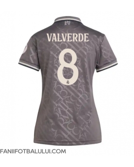 Real Madrid Federico Valverde #8 Tricou Fotbal Replică 2024-25 Femei Treilea